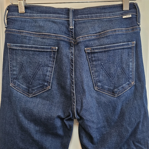 MOTHER Dark Blue Flare Jeans - Picture 2 of 5